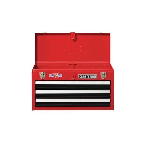 craftsman cmst22036rb 20.5-in 3-drawer red steel lockable tool box|CRAFTSMAN Portable 20.5.